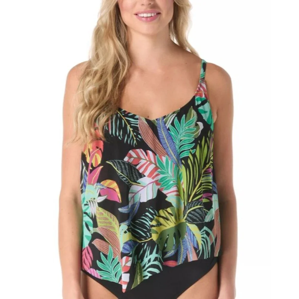Coco Reef Women's Captivate Bra Sized Swim Tankini Top Size 34D 18161 - Picture 1 of 2